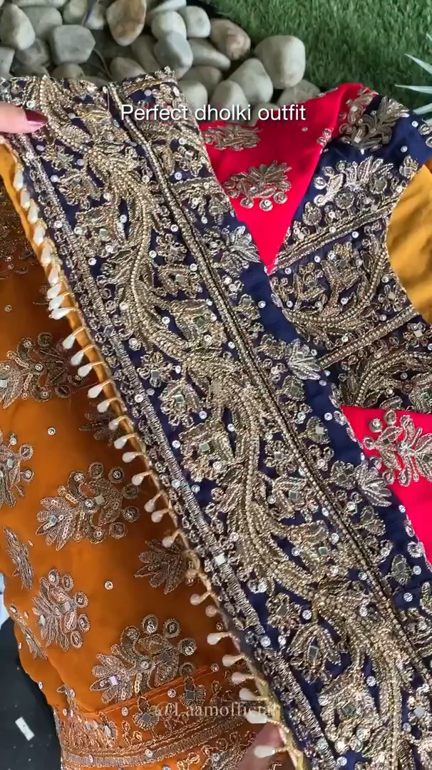 3 piece Chiffon Embroidered Raw Silk